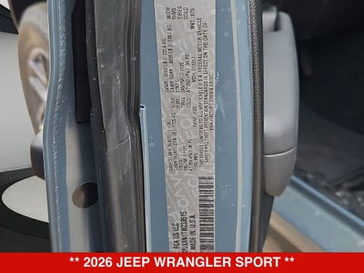 2026 Jeep Wrangler Sport