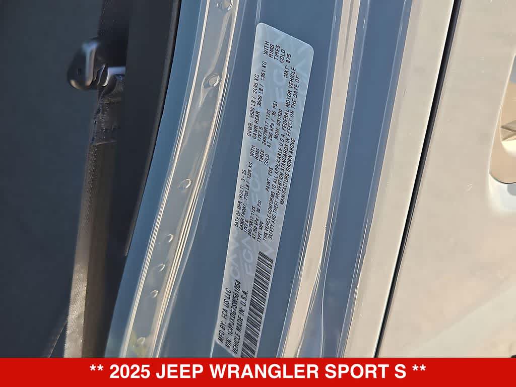 2025 Jeep Wrangler Sport S