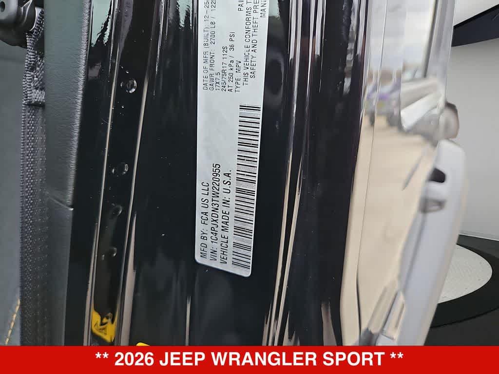 2026 Jeep Wrangler Sport