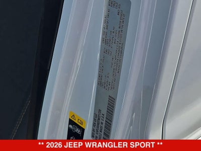 2026 Jeep Wrangler Sport