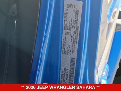 2026 Jeep Wrangler Sahara