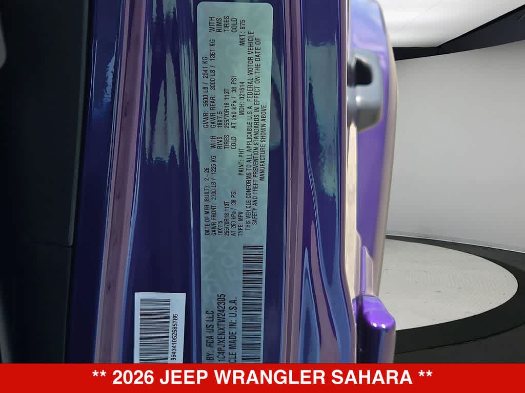 2026 Jeep Wrangler Sahara