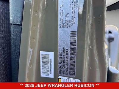 2026 Jeep Wrangler Rubicon