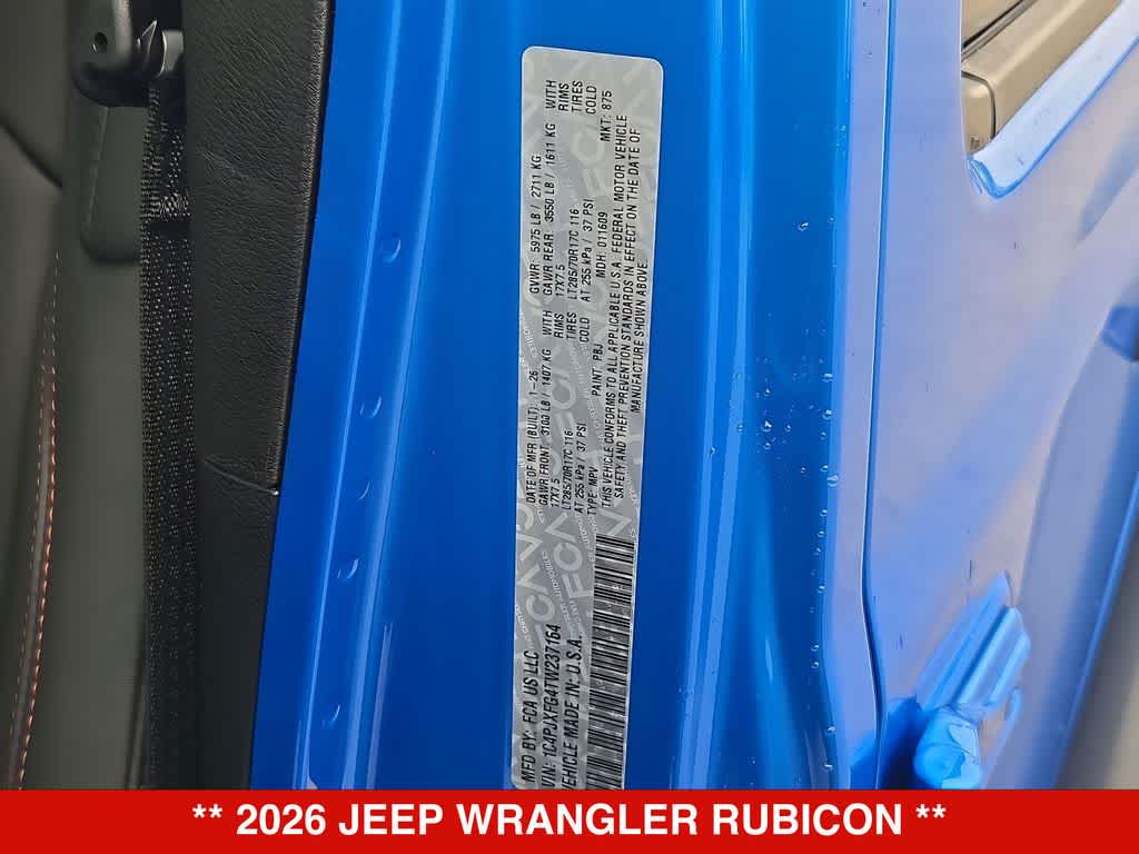2026 Jeep Wrangler Rubicon