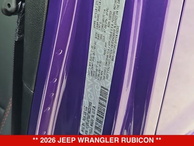 2026 Jeep Wrangler Rubicon