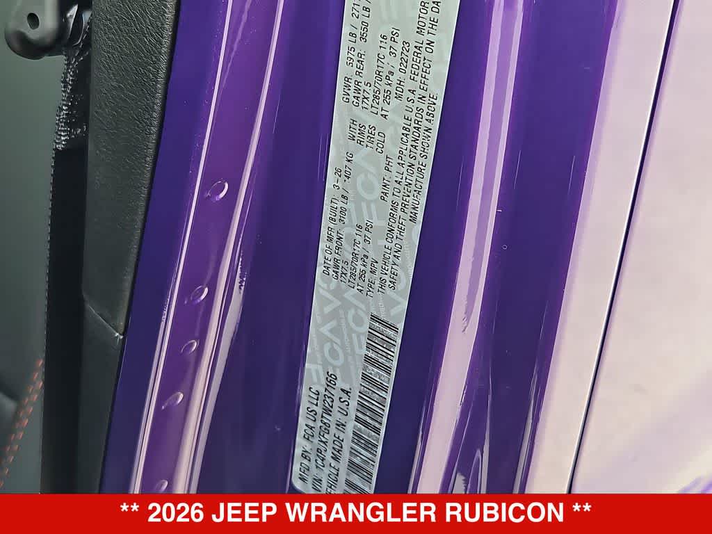 2026 Jeep Wrangler Rubicon