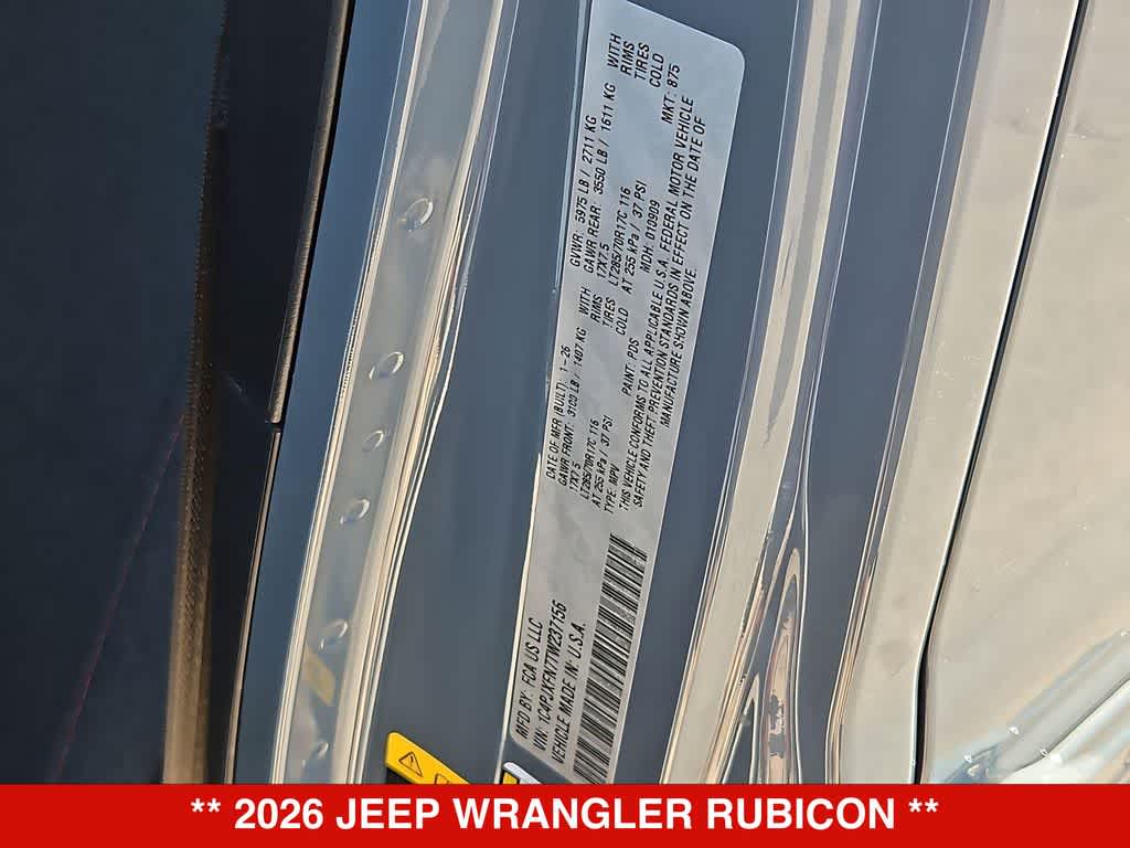 2026 Jeep Wrangler Rubicon