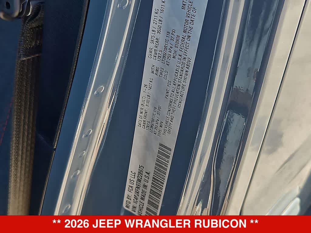 2026 Jeep Wrangler Rubicon