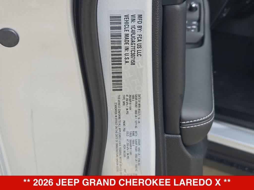 2026 Jeep Grand Cherokee Laredo X