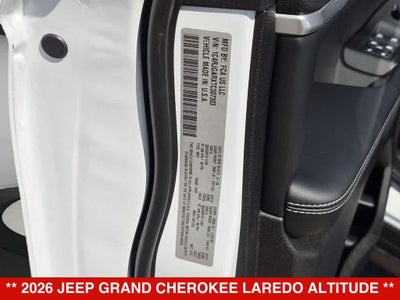 2026 Jeep Grand Cherokee Laredo Altitude