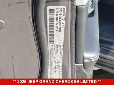 2026 Jeep Grand Cherokee Limited
