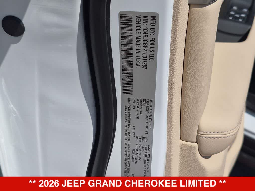2026 Jeep Grand Cherokee Limited