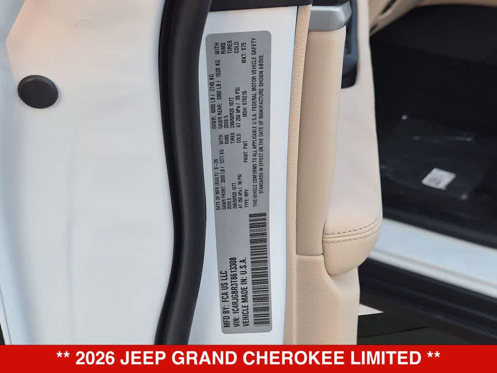 2026 Jeep Grand Cherokee Limited