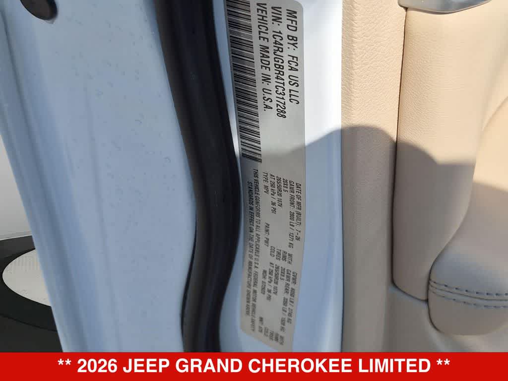 2026 Jeep Grand Cherokee Limited