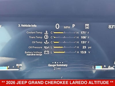 2026 Jeep Grand Cherokee Laredo Altitude