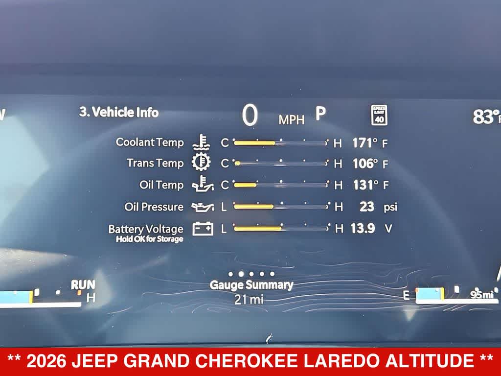 2026 Jeep Grand Cherokee Laredo Altitude
