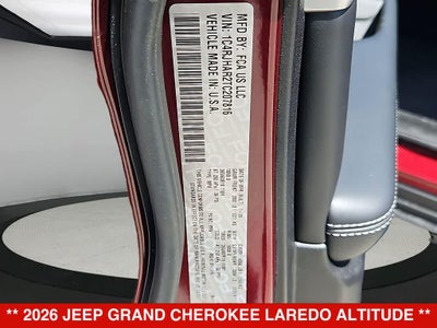 2026 Jeep Grand Cherokee Laredo Altitude