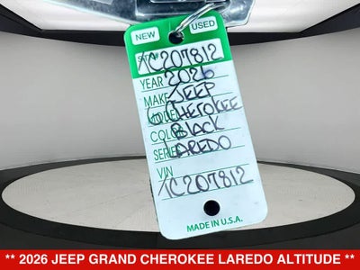 2026 Jeep Grand Cherokee Laredo Altitude
