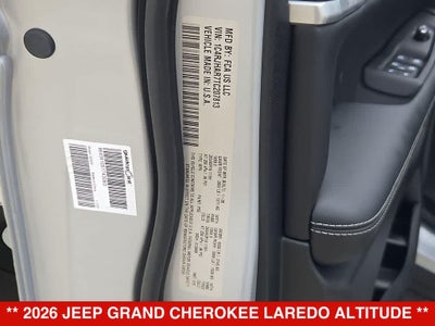 2026 Jeep Grand Cherokee Laredo Altitude