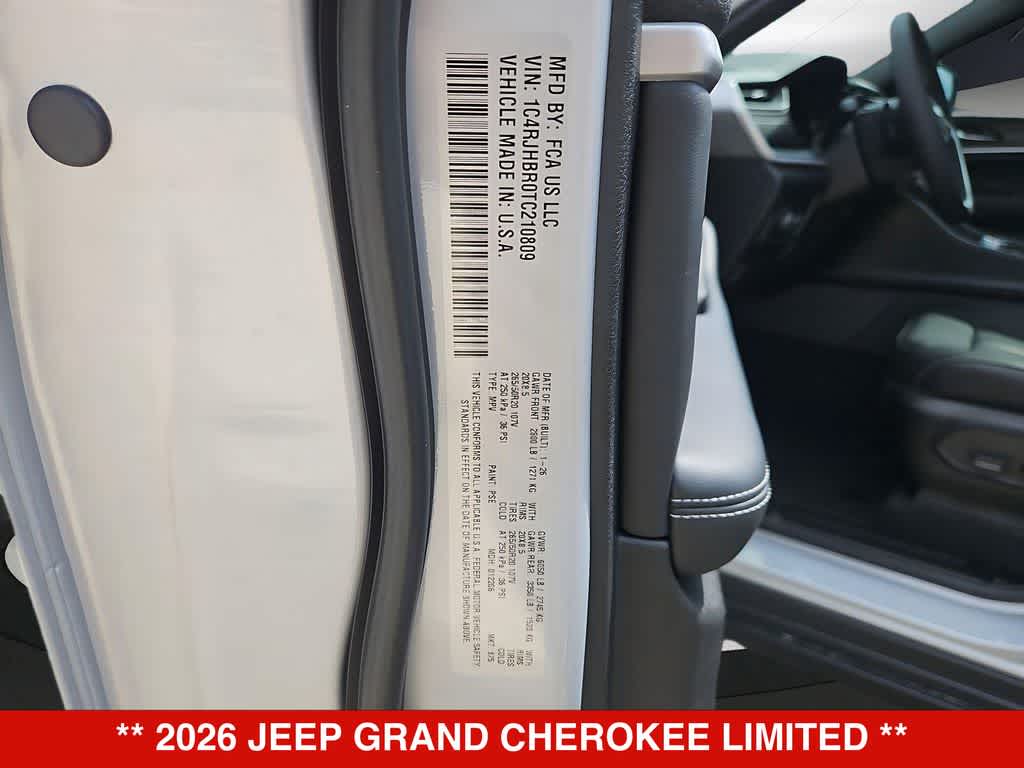 2026 Jeep Grand Cherokee Limited