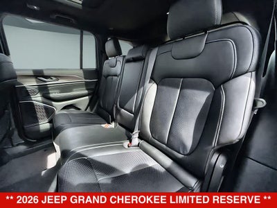 2026 Jeep Grand Cherokee Limited Reserve