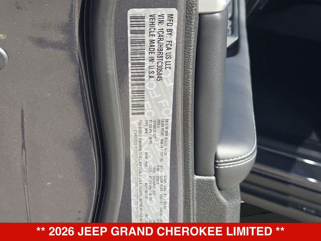 2026 Jeep Grand Cherokee Limited