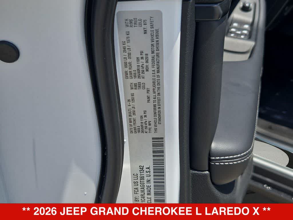 2026 Jeep Grand Cherokee L Laredo X