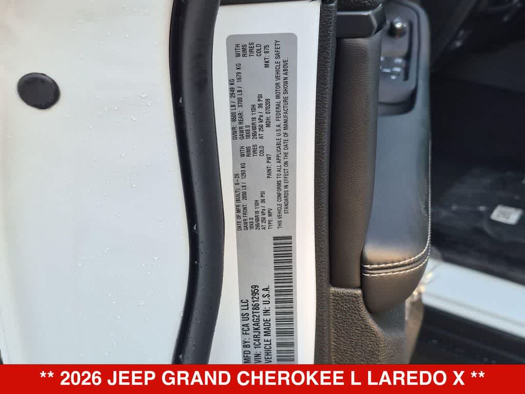 2026 Jeep Grand Cherokee L Laredo X