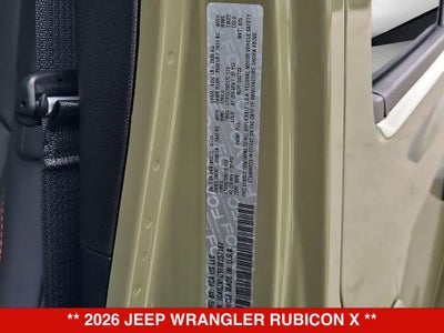 2026 Jeep Wrangler Rubicon X