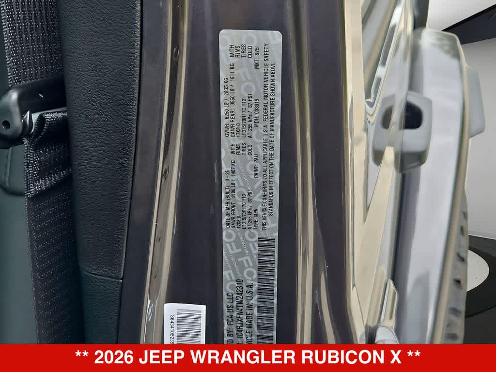 2026 Jeep Wrangler Rubicon X