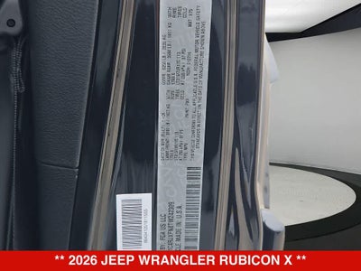 2026 Jeep Wrangler Rubicon X