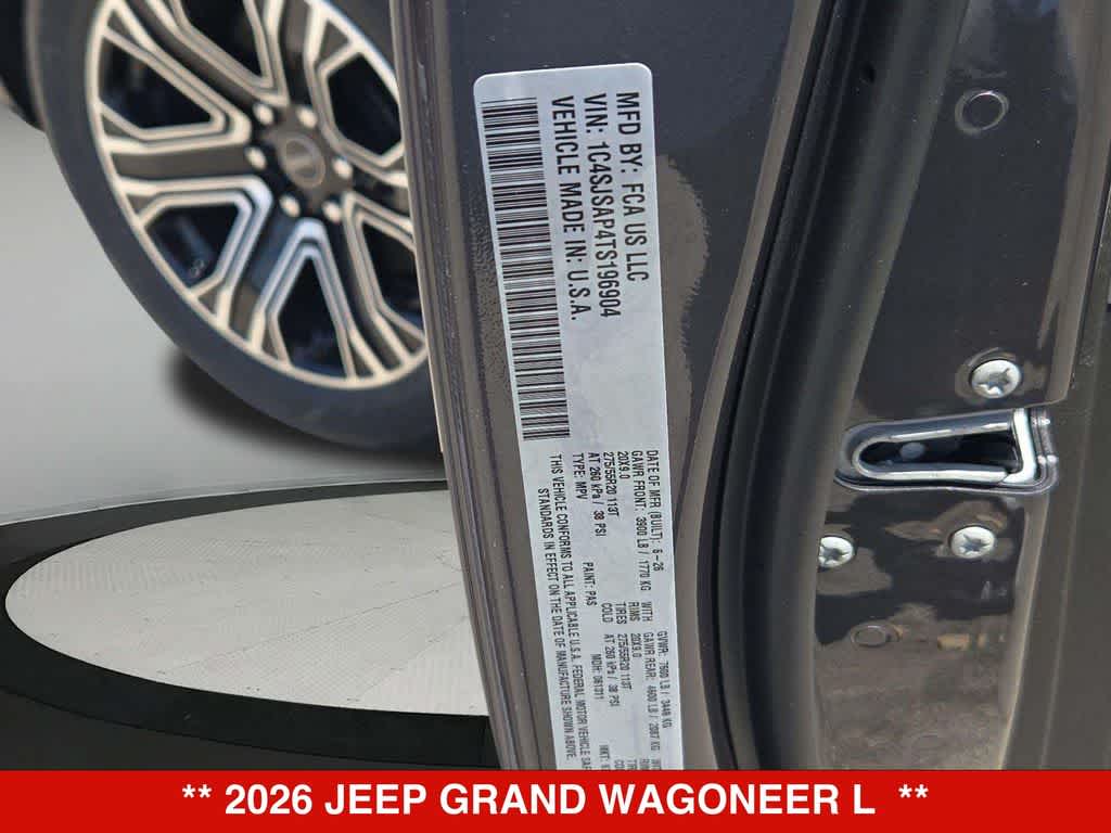 2026 Jeep Grand Wagoneer L 4x4