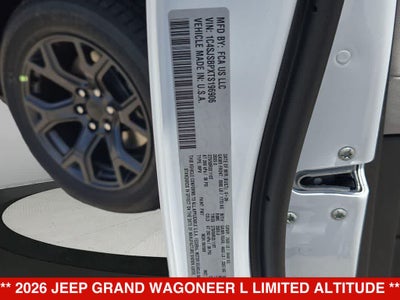 2026 Jeep Grand Wagoneer L Limited Altitude