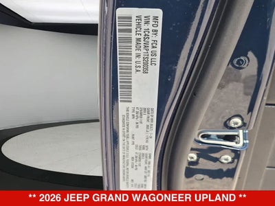 2026 Jeep Grand Wagoneer Upland