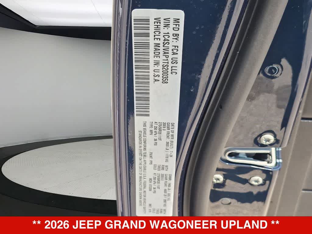 2026 Jeep Grand Wagoneer Upland