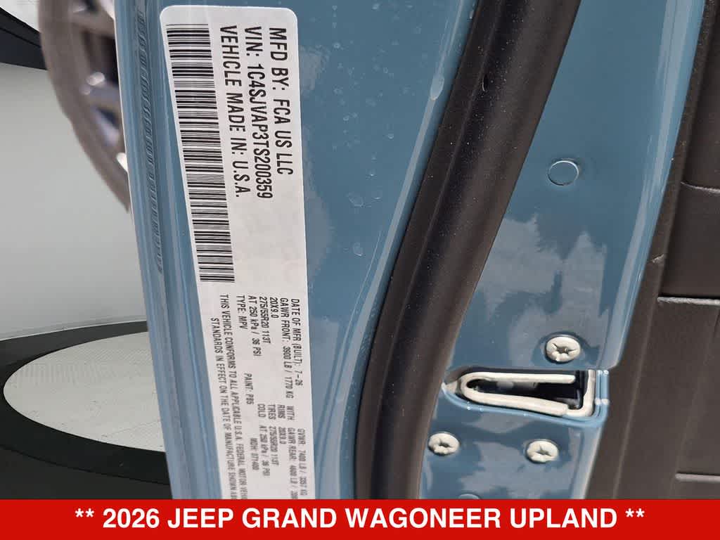 2026 Jeep Grand Wagoneer Upland