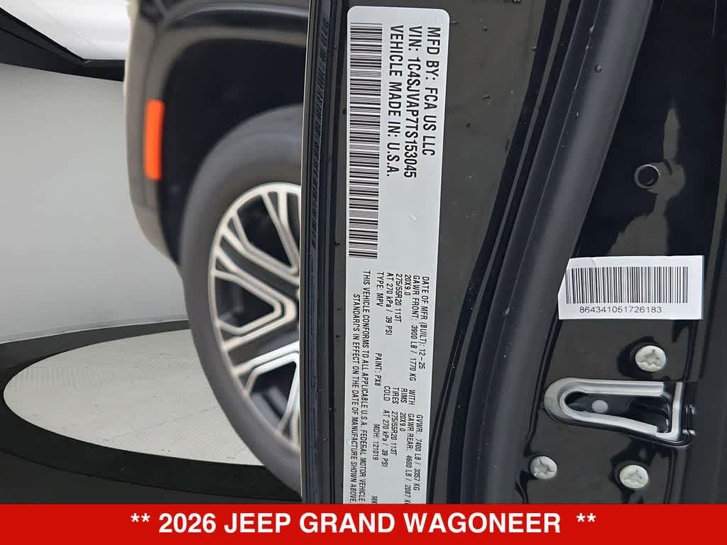 2026 Jeep Grand Wagoneer 4x4