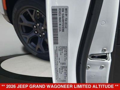 2026 Jeep Grand Wagoneer Limited Altitude