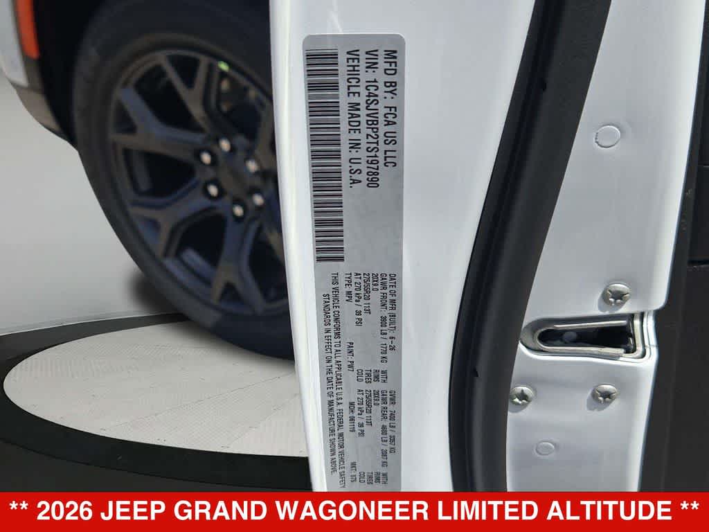 2026 Jeep Grand Wagoneer Limited Altitude