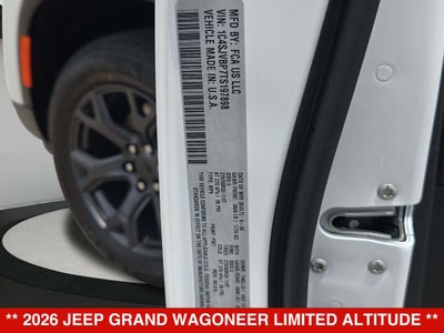 2026 Jeep Grand Wagoneer Limited Altitude