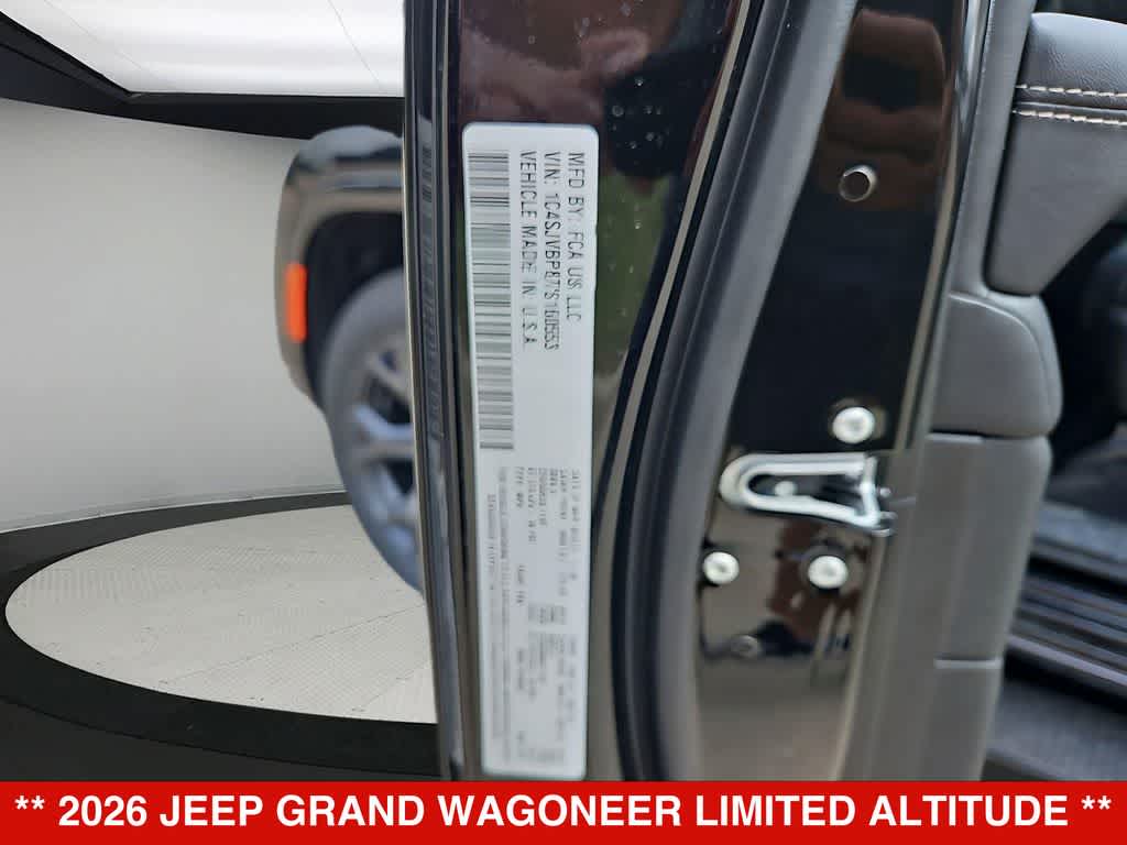 2026 Jeep Grand Wagoneer Limited Altitude