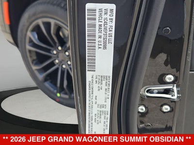 2026 Jeep Grand Wagoneer Summit Obsidian