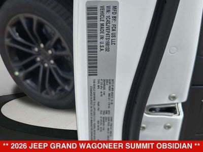 2026 Jeep Grand Wagoneer Summit Obsidian