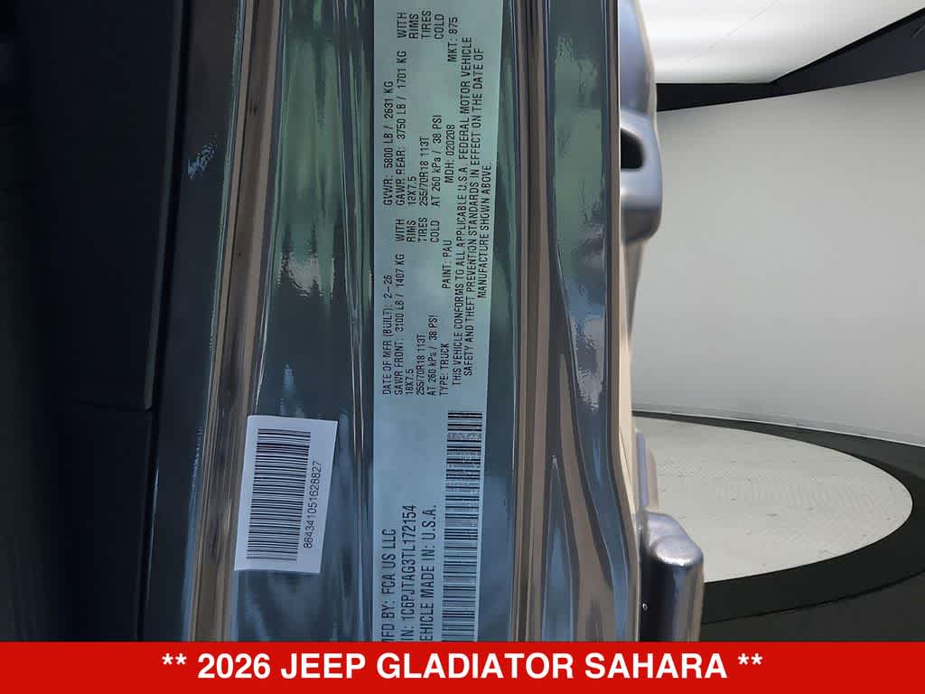 2026 Jeep Gladiator Sahara