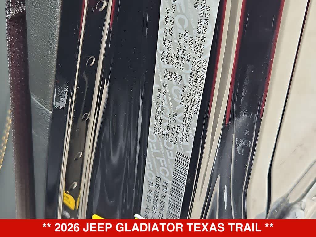 2026 Jeep Gladiator Texas Trail