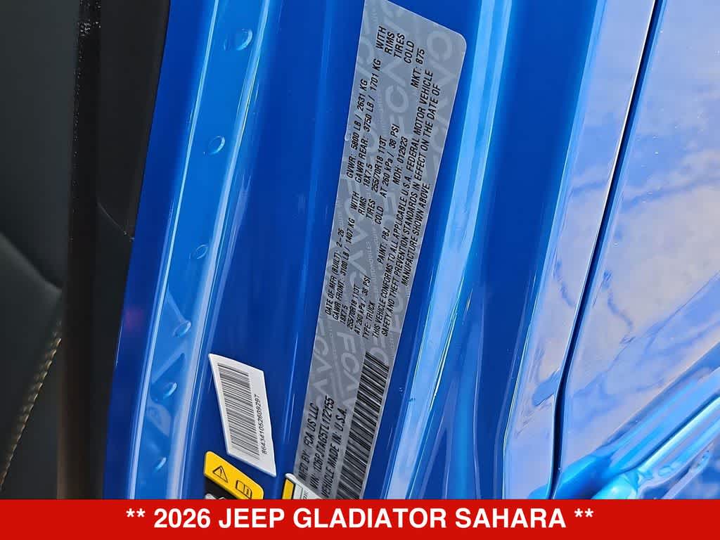 2026 Jeep Gladiator Sahara