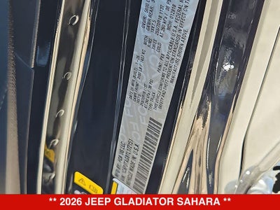2026 Jeep Gladiator Sahara