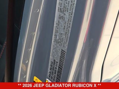 2026 Jeep Gladiator Rubicon X