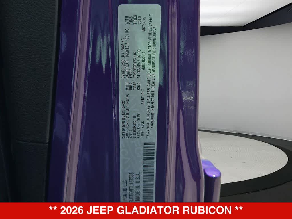 2026 Jeep Gladiator Rubicon