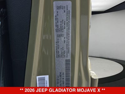 2026 Jeep Gladiator Mojave X